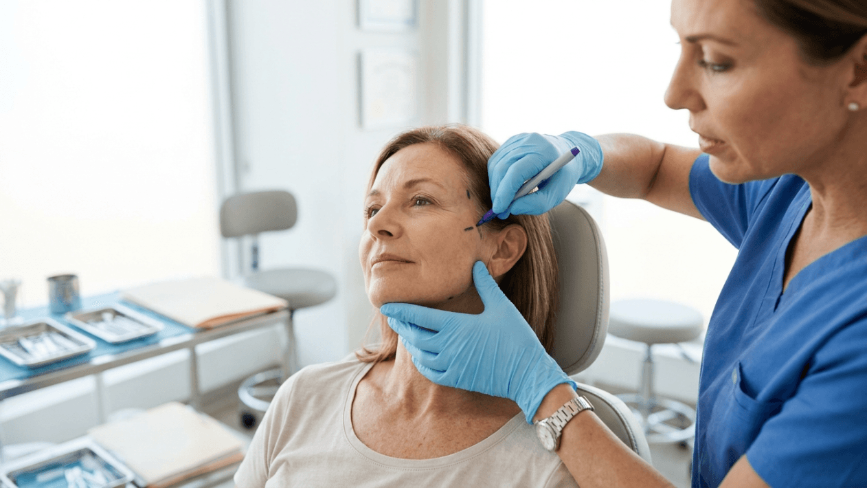 A woman smiling naturally after a facial rejuvenation procedure, answering the question: "Does Facial Expression Change After a Facelift?"
